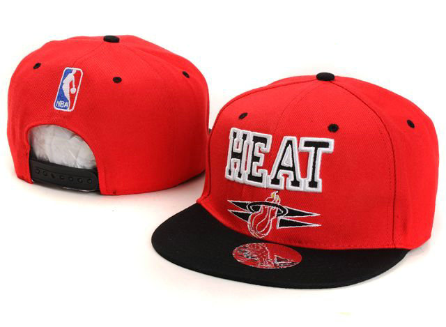 NBA Maimi Heat M&N Snapback Hat NU08